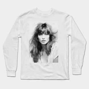 Jane Birkin - Peinture rare Long Sleeve T-Shirt